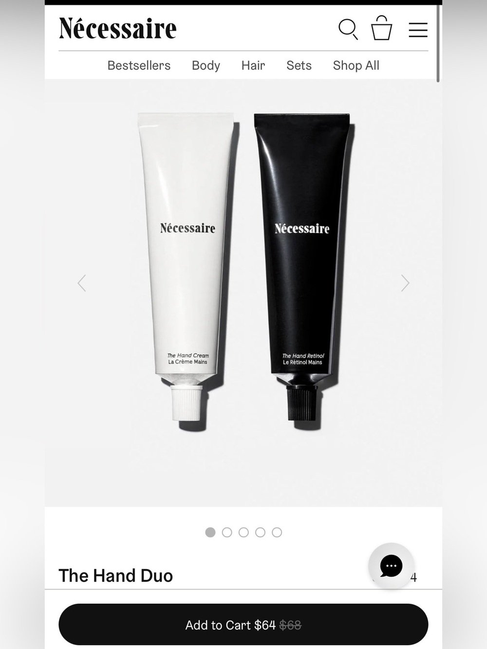 New in box Nécessaire The Hand Duo set - Luxe Hand cream  - Set of 2 - Plus gift